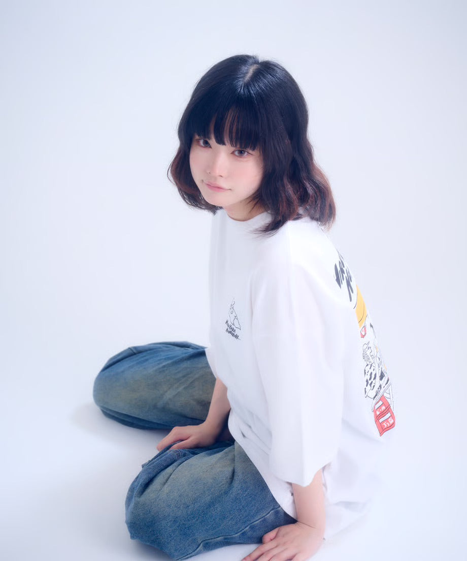 【半袖】『昼から呑んだくれ』back print T-shirt（white）