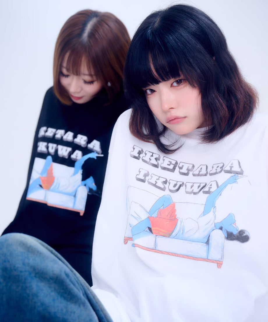 【半袖】『行けたら行くわ』back print T-shirt（white）